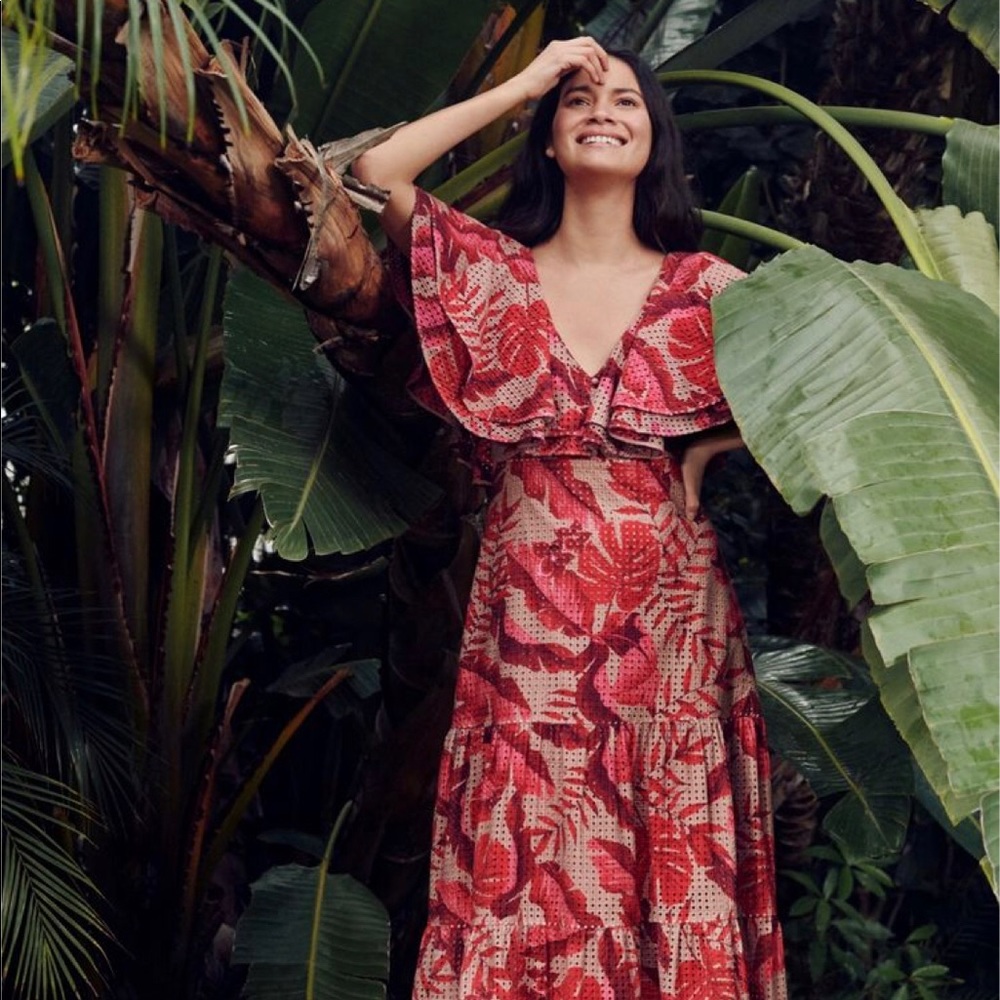 Johanna Ortiz X H&M eyelet embroidered dress